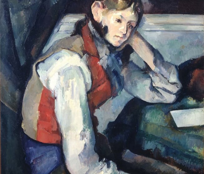 boy in red vest